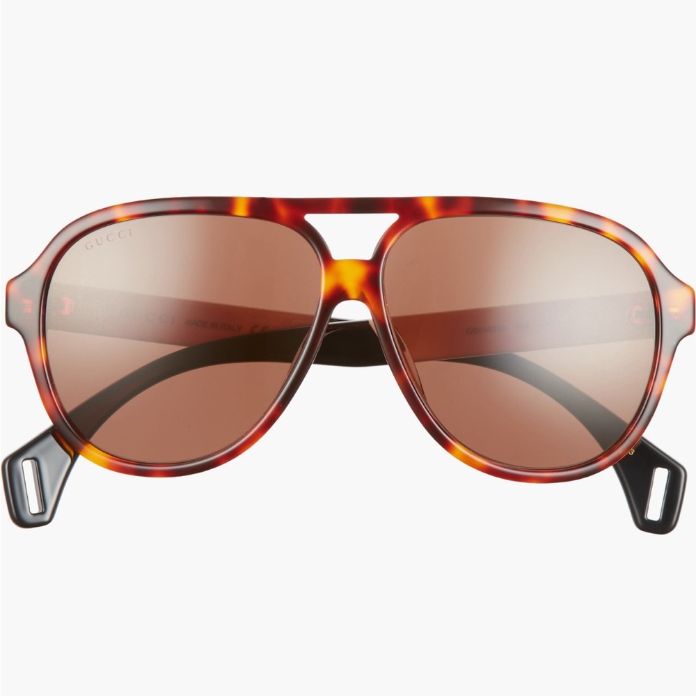 Gucci 59mm Aviator Sunglasses